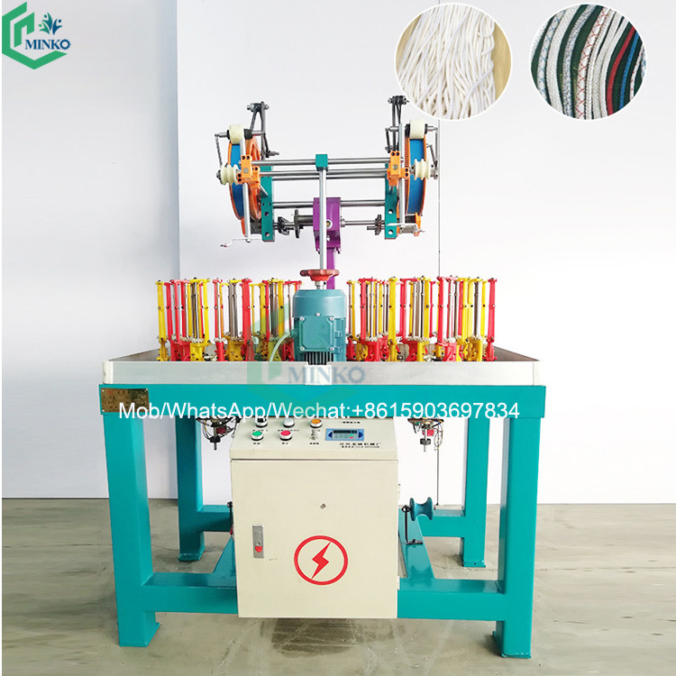 high speed 3 spindle thread yarn braiding machine braided rope making machine