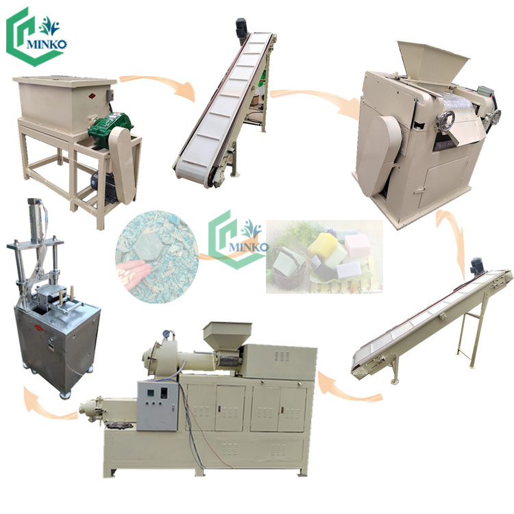 Fully automatic laundry bar soap making machine soap production line making machine bar chemicals for making liquid soap