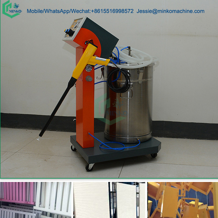 China stainless steel powder sprayer green tire metal pipe electrostatic paint spraying coating machine price