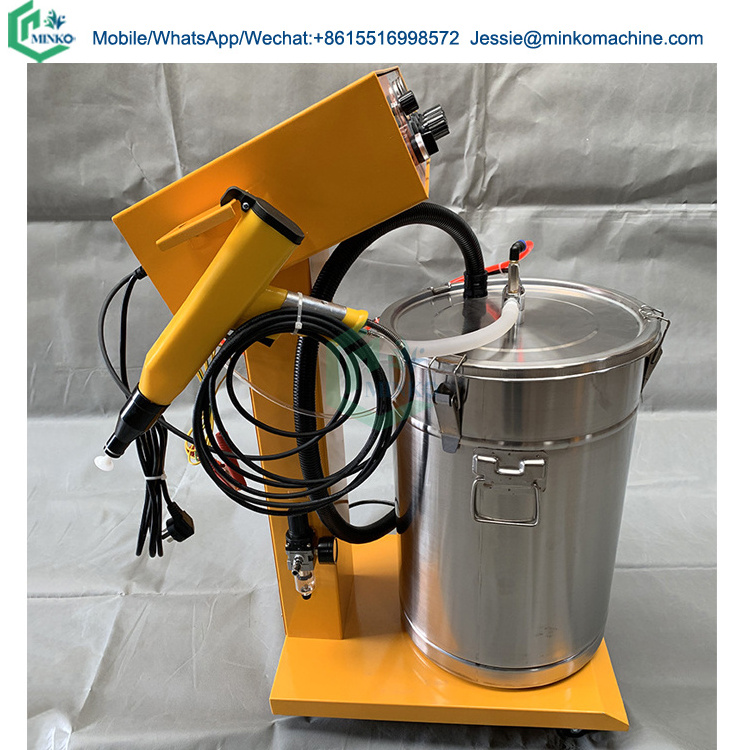 China stainless steel powder sprayer green tire metal pipe electrostatic paint spraying coating machine price