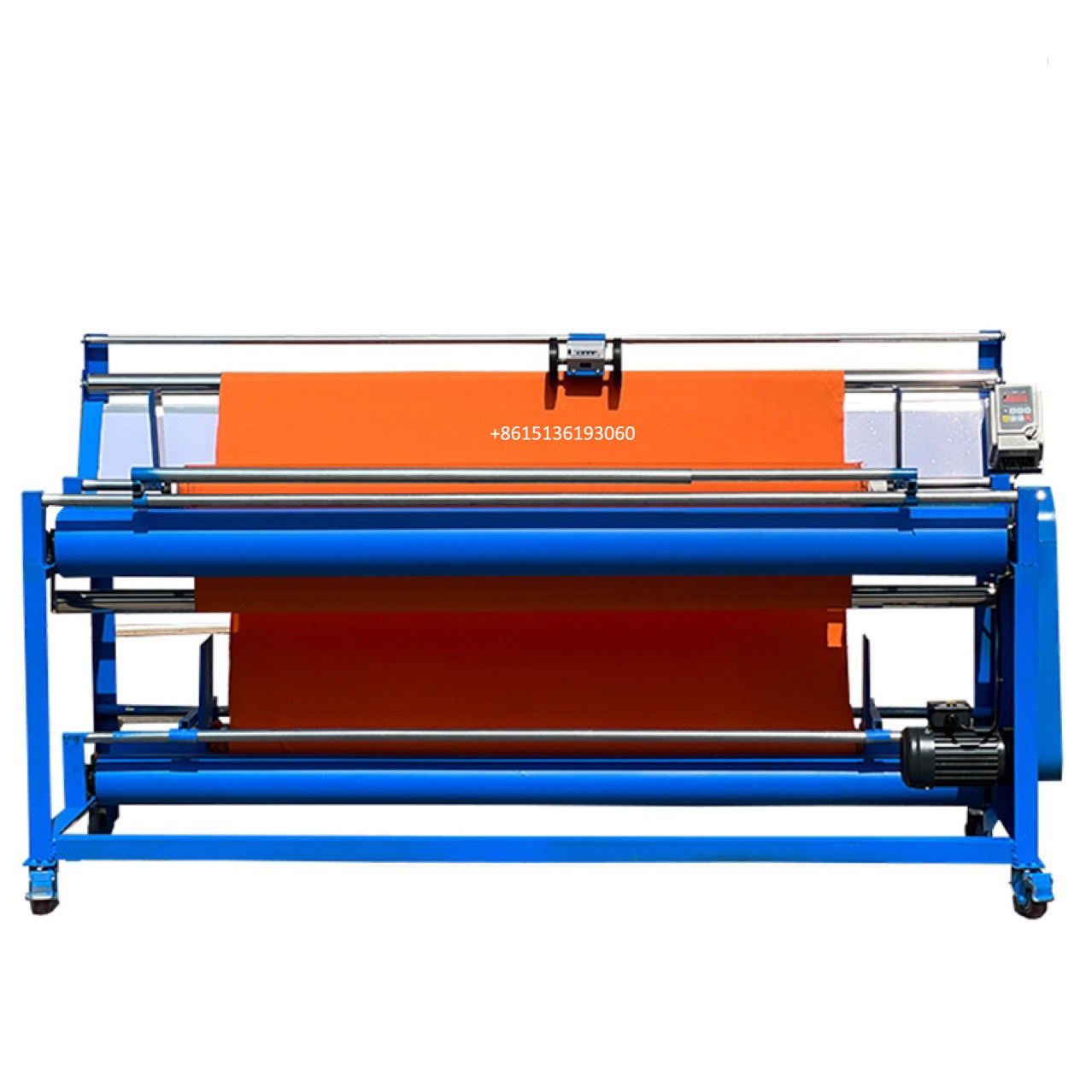 Textile finishing Cloth Meter Counter roller fabric inspection measuring cloth fabric roll winding Rolling machine price