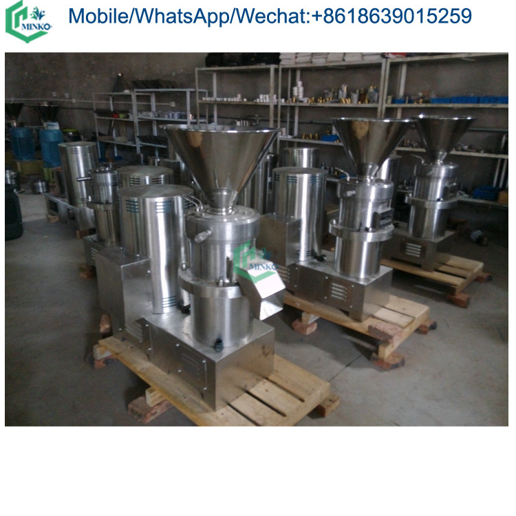 high capacity tomato sauce processing machine grinding machine peanut butter making colloid mill machine