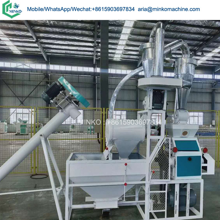 Grain corn flour mill maize milling machine wheat flour making production process line machinery equipment plant