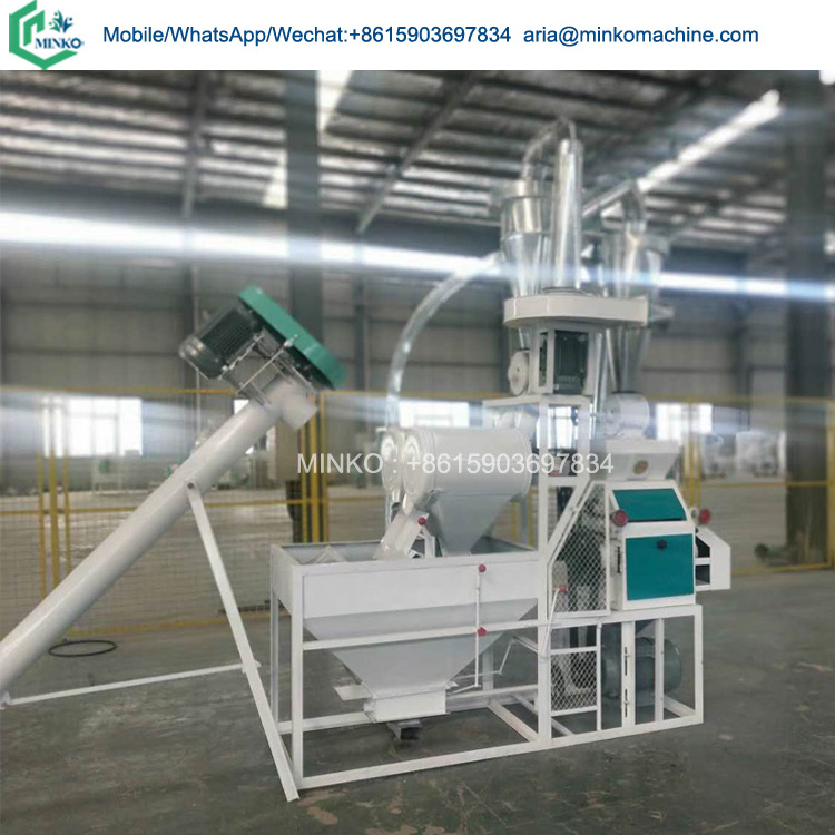 Grain corn flour mill maize milling machine wheat flour making production process line machinery equipment plant