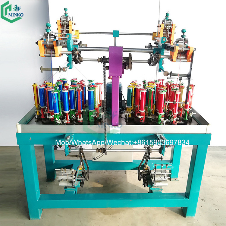 high speed 3 spindle thread yarn braiding machine braided rope making machine