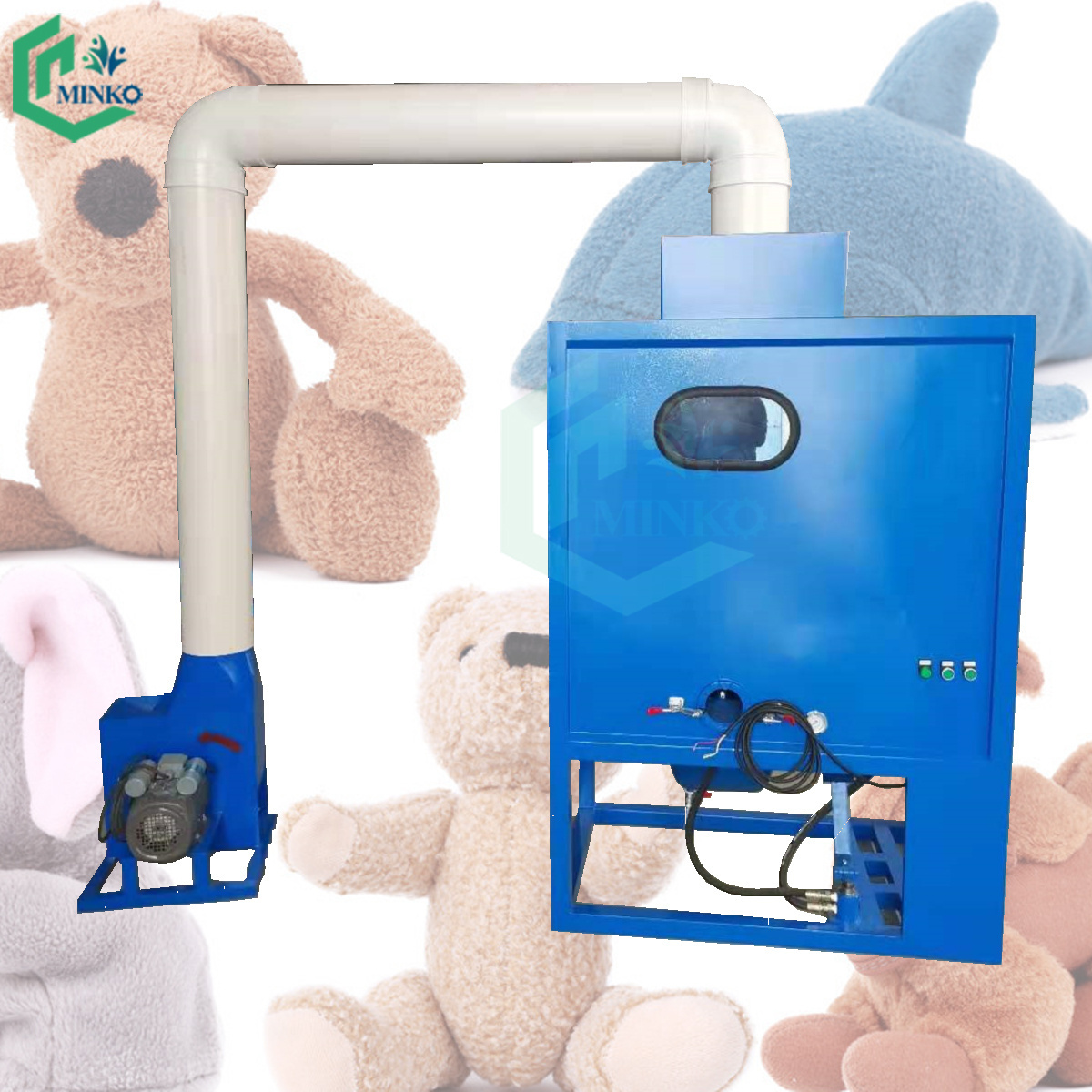 diy teddy bear balloon stuffing machine shredded foam pillow stuffer filling machine