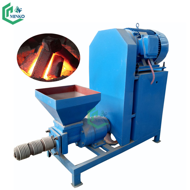 Horizontal coconut shell charcoal making machine sugarcane bagasse sawdust wood log carbon bamboo biochar briquette machine