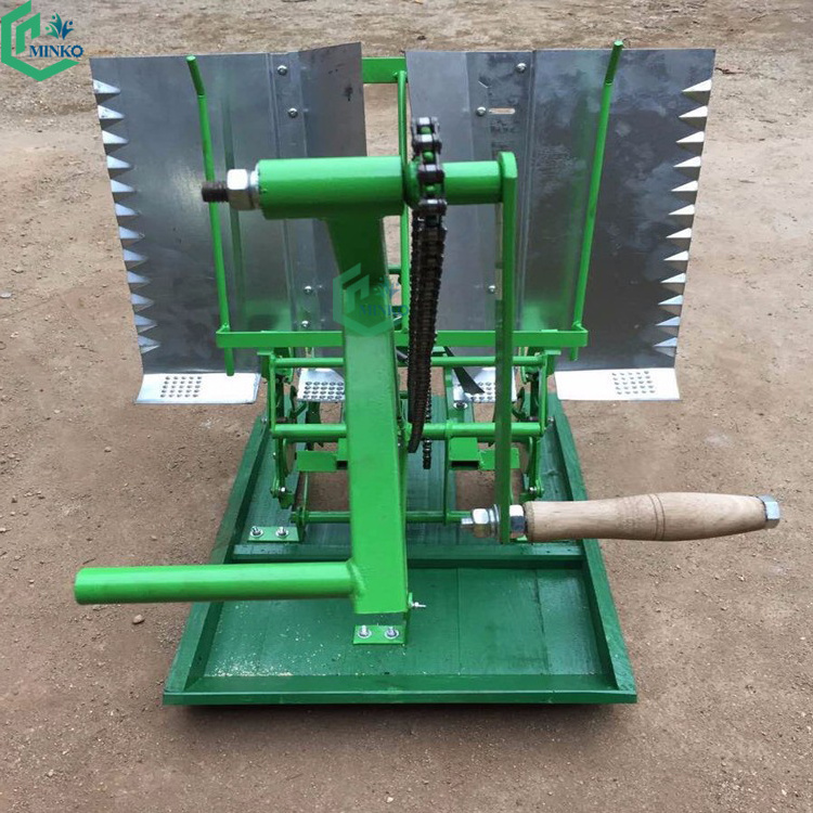 2 rows paddy rice planting machine mini rice transplanter price rice planter