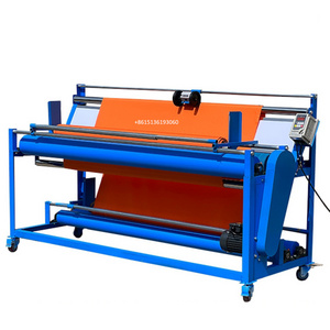 Textile finishing Cloth Meter Counter roller fabric inspection measuring cloth fabric roll winding Rolling machine price