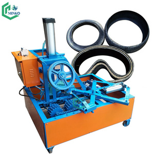 waste big truck tire sidewall cutter machinery recycling tire cutting machine recycling machine