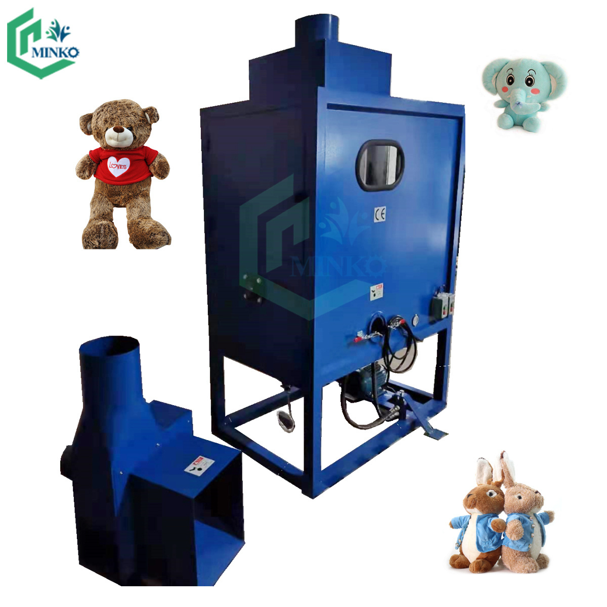 portable polyester wadding filling machine plush toy bear stuffing machine for sale