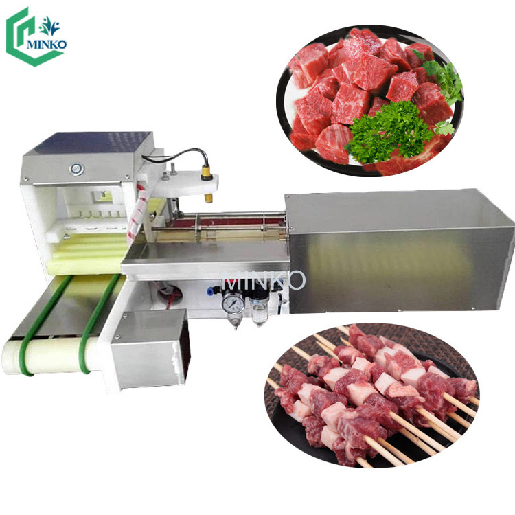 automatic souvlaki skewer machine seekh kebab making machine meat wear string machine