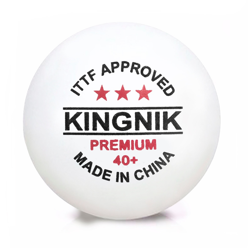 ITTF certified KINGNIK Premium 3 star 40+ poly table tennis ball (competition pingpong ball)