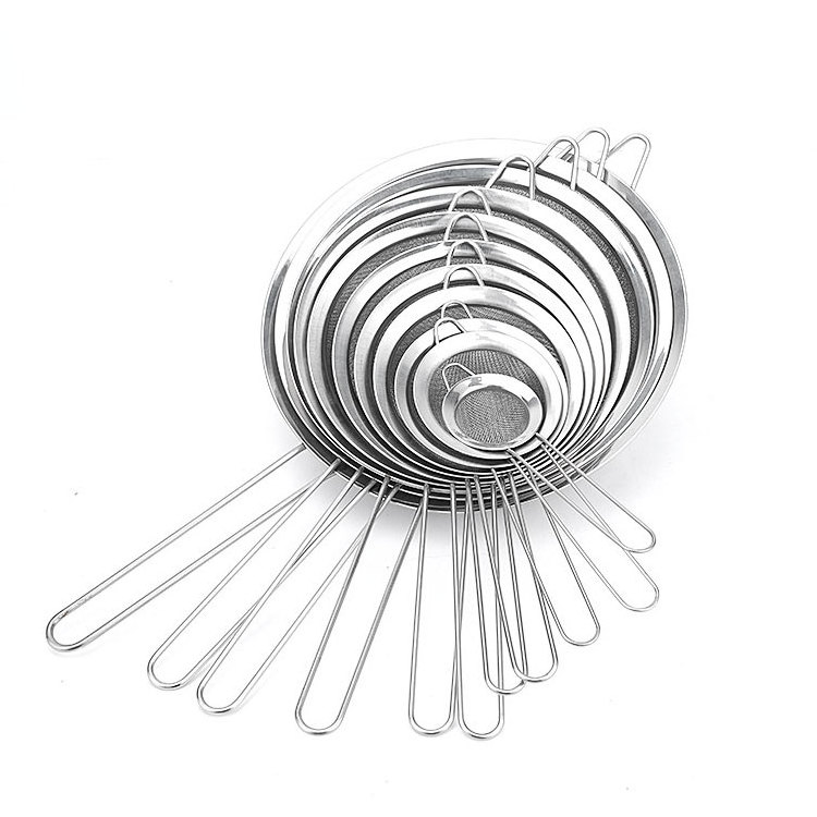 3 in 1 Hot Selling Wholesale Kitchen Tools Utensil Set Stainless Steel Fine Mesh Strainer Used for Kitchen