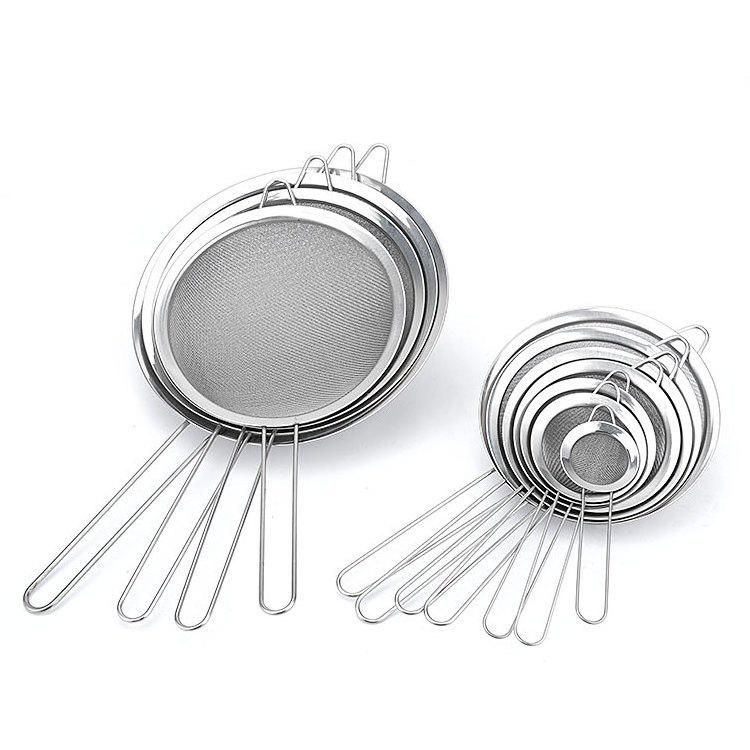 3 in 1 Hot Selling Wholesale Kitchen Tools Utensil Set Stainless Steel Fine Mesh Strainer Used for Kitchen