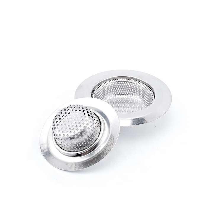 The Kitchen Used Sink Tool 11.3cm Stainless Steel  Punching Sink Strainer Prevent Clogging of Drains