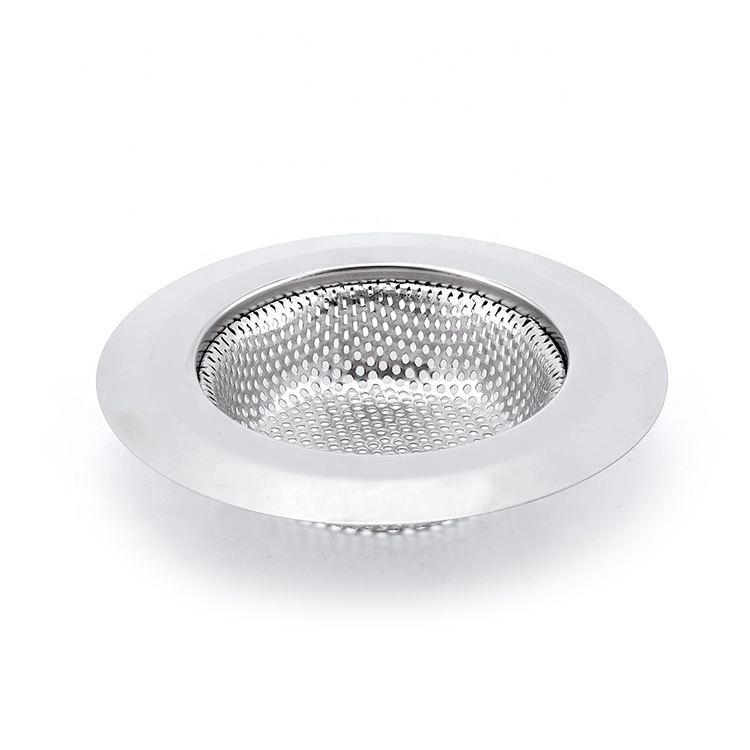 The Kitchen Used Sink Tool 11.3cm Stainless Steel  Punching Sink Strainer Prevent Clogging of Drains