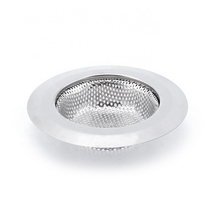 The Kitchen Used Sink Tool 11.3cm Stainless Steel  Punching Sink Strainer Prevent Clogging of Drains