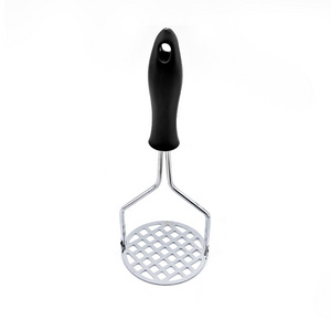 Wave Shape Potato Masher with Premium Silicone-Coated Protects Non-Scratch Cookware for Smooth Potatoes Pressed