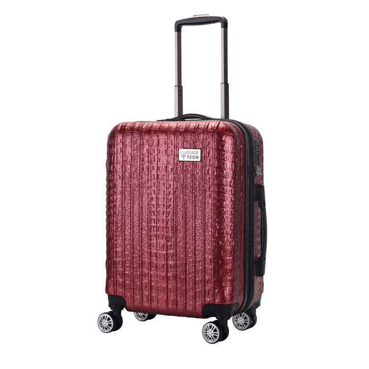 Removable Wheels Hard Shell Logo Travel Trolley Bag Cheap Carry-On Rolling Durable Suitcase ABS Luggage