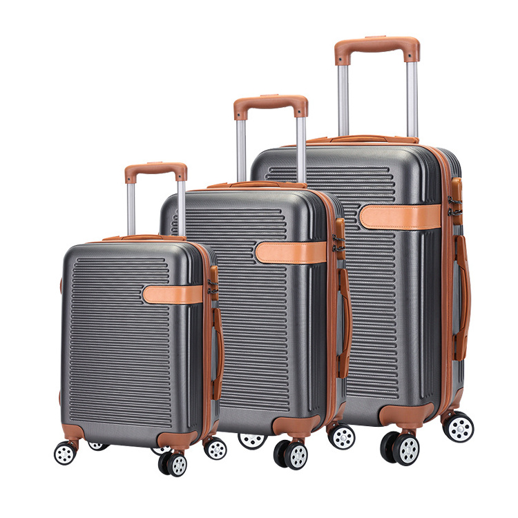 Manufacturer China Exquisite Lockable Suitcase 2022 New Premium Metal Trolley ABS Luggage Travel