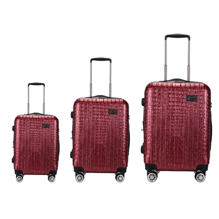 Removable Wheels Hard Shell Logo Travel Trolley Bag Cheap Carry-On Rolling Durable Suitcase ABS Luggage