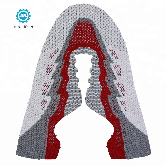 New Style High Quality Flying Knit Shoes Upper For Sport Shoes Woven Fabric Sneaker Vamp