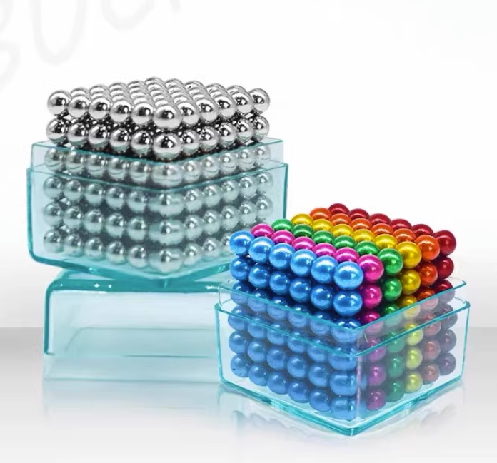 Factory Wholesale Neodymium Magnet Sphere Bucky Rainbow Magnetic Cube Ball