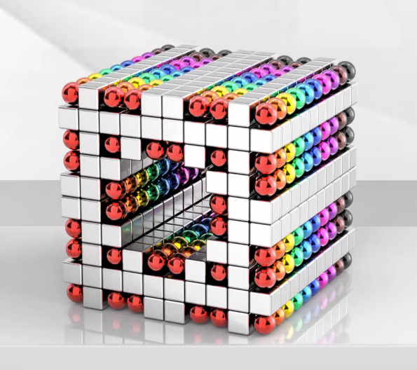 Factory Wholesale Neodymium Magnet Sphere Bucky Rainbow Magnetic Cube Ball