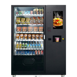 Auto hot water instant noodle vending machine  Cup coffee milk tea vending machine