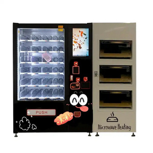 microwave food vending machine with automatic heating pizza meal vending machine for sale