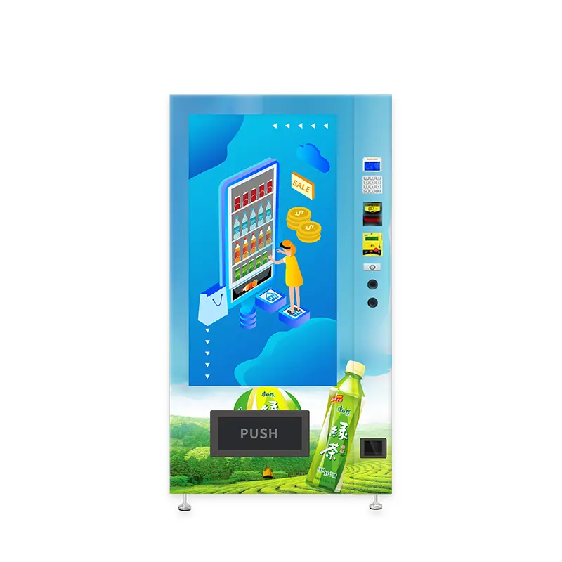 vendor vending machine 55 inch touch screen digital vending machine snack and drink