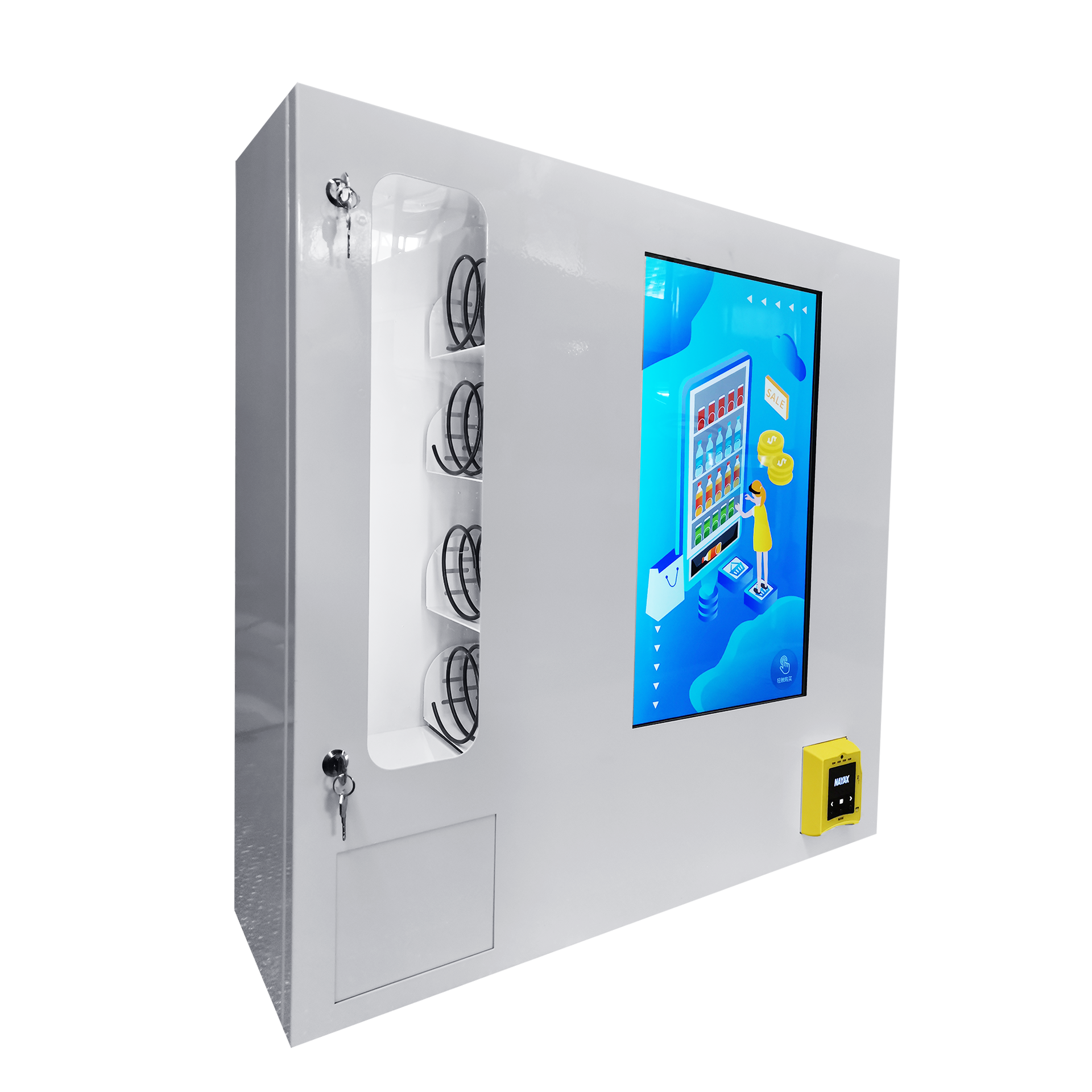 wall mounted vending machine with card reader condom vending machine with age verification