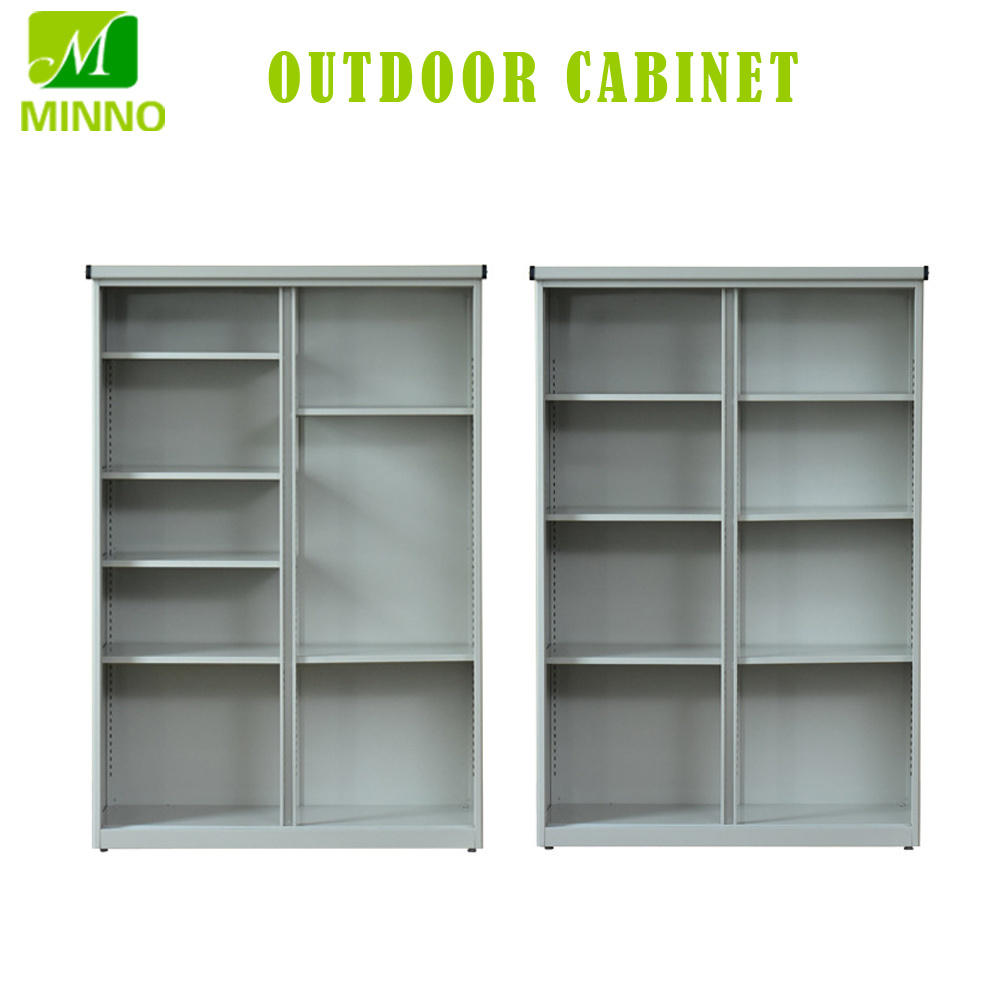 New Design Outdoor Steel Shoe Cabinet with Sliding Doors