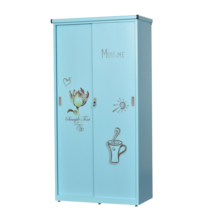 New Design Outdoor Steel Shoe Cabinet with Sliding Doors