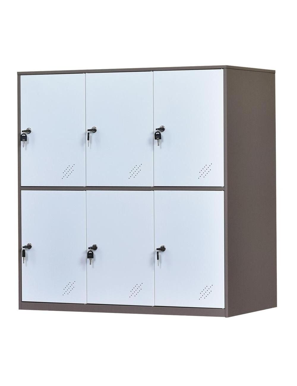 Top Sale office metal cabinet 6 door small size locker