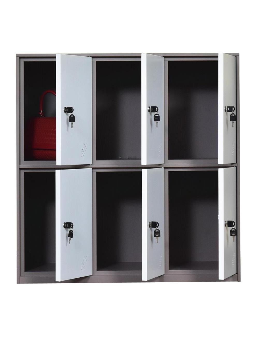 Top Sale office metal cabinet 6 door small size locker