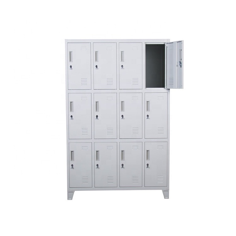 Factory Sell 12 Doors Locker  Steel Staff Wardrobe Locker Cabinet