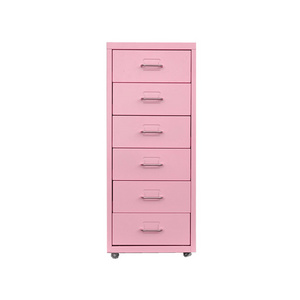 Colorful 6-Drawer Metal Filing Cabinet Modern Office Furniture for File Storage for Bedroom Living Room School