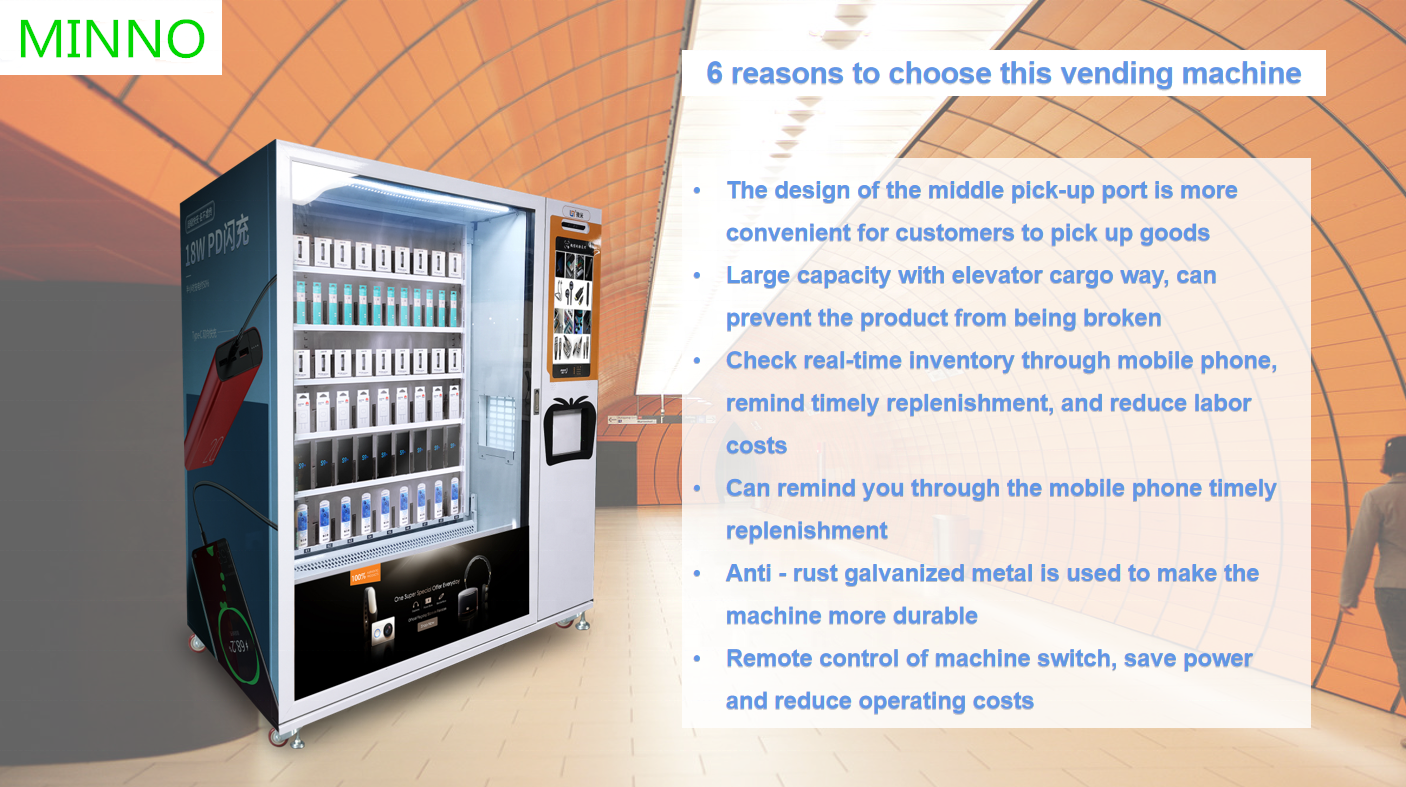 Elevator vending machine mobile phones smart machine drink with glass bottle vending machine