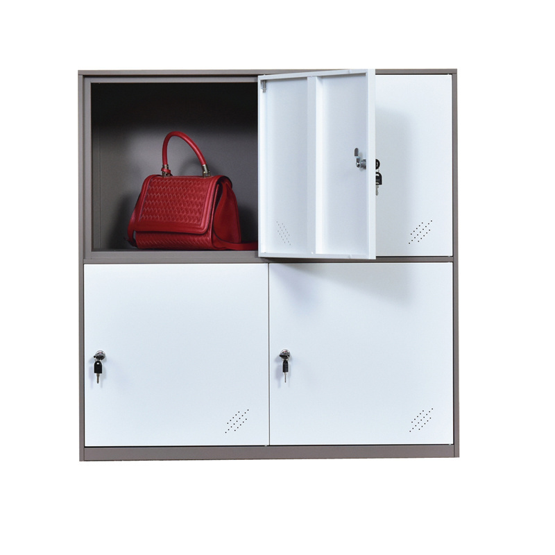 Top Sale 4 Door Handbag cabinet Storage  Locker Metal locker with key lock