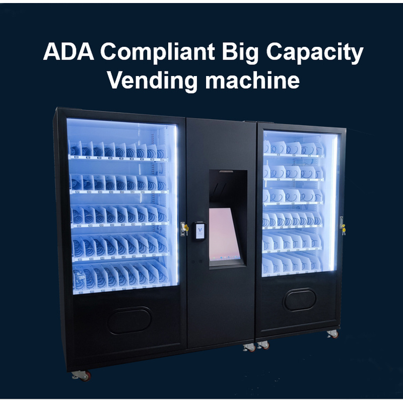 ADA compliant vending machine for selling snack drink with big capacity