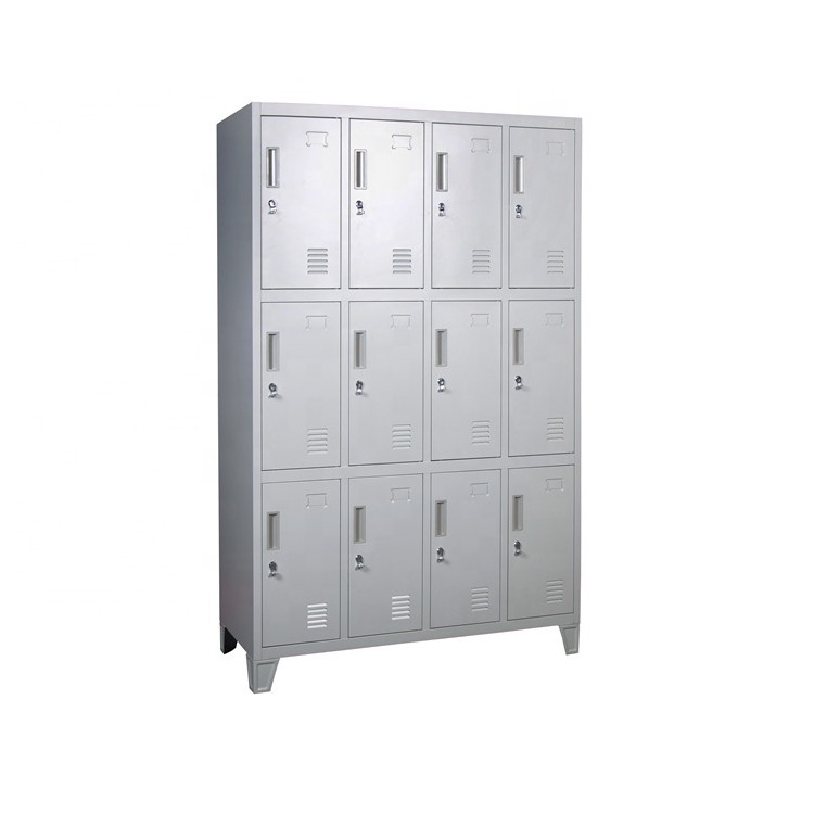 Factory Sell 12 Doors Locker  Steel Staff Wardrobe Locker Cabinet