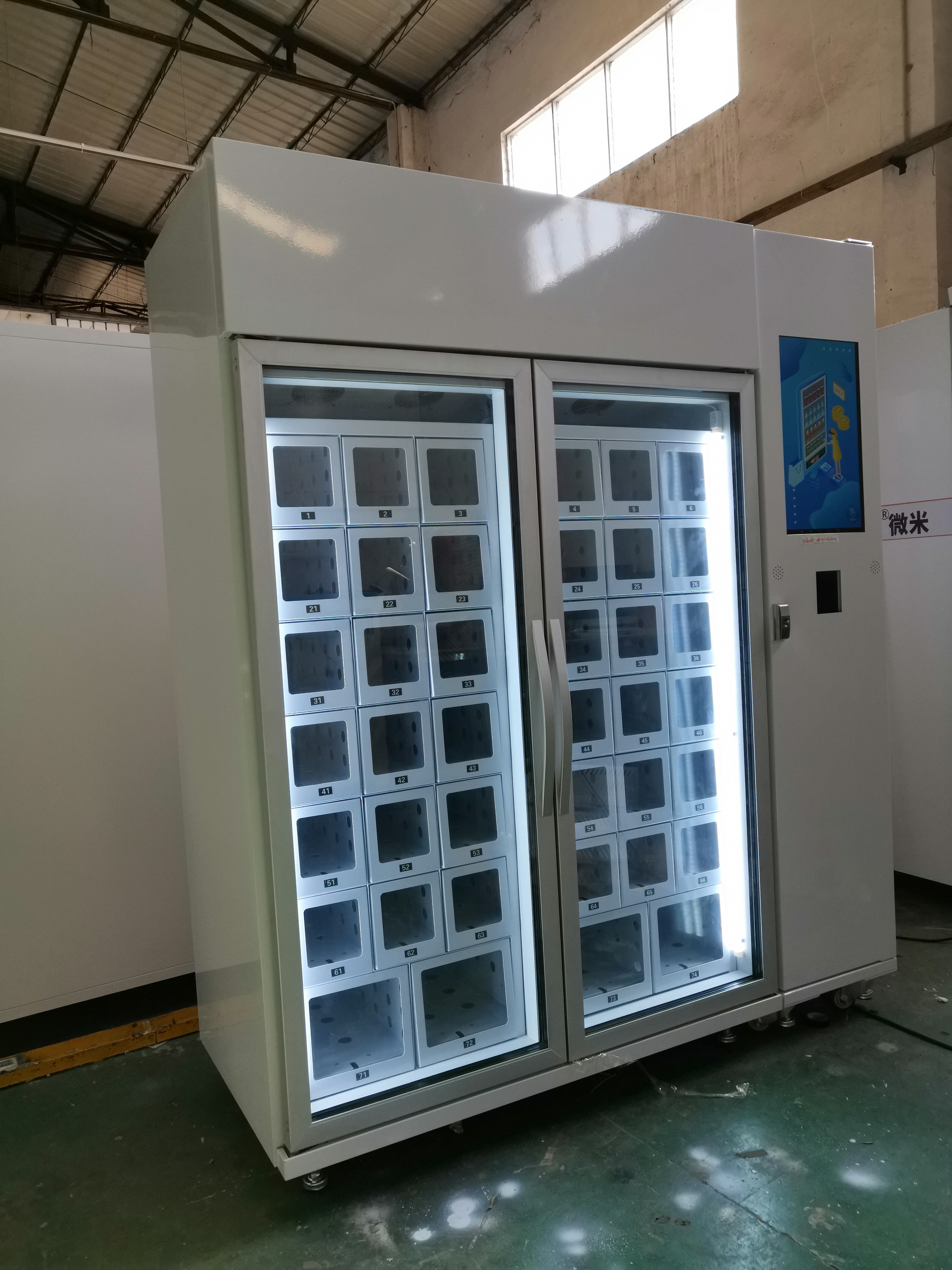 self vending machine for sale health food egg locker vending machine with cooling system