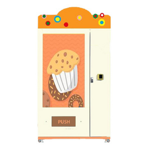 Custom design smart vending cake vending machine with large touch screen and cooling system