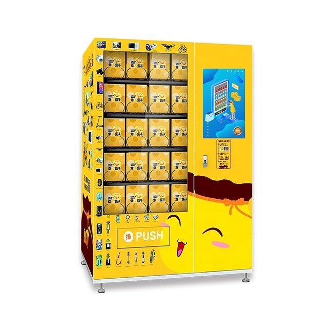 Gift box vending machine with touch screen and  card reader smart vending machine