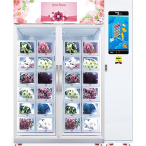 Automatic Flower Vending Machine Metal Smart Cooling Machine Outdoor Fresh Flower Sales Machine