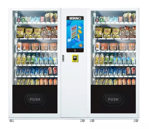 Big capacity snack combo vending machine for foods and drinks frozen yogurt smart vending machine