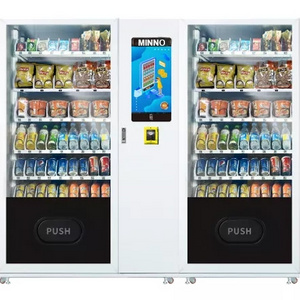 Big capacity snack combo vending machine for foods and drinks frozen yogurt smart vending machine