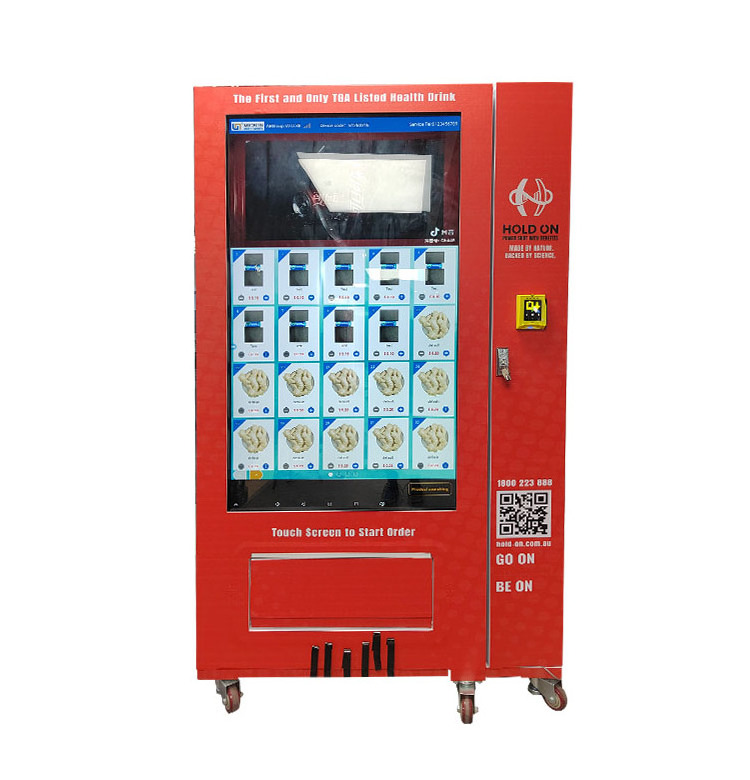 high-tech automatic door vending machine 55 inch touch screen machine vending for snack and drink in the mall